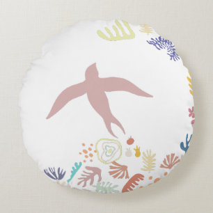 Dove Matisse Art Elements Rundes Kissen