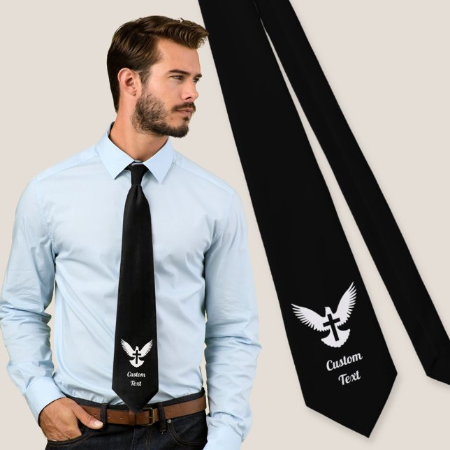 Dove mit Cross Neck Tie Krawatte (Von Creator hochgeladen)