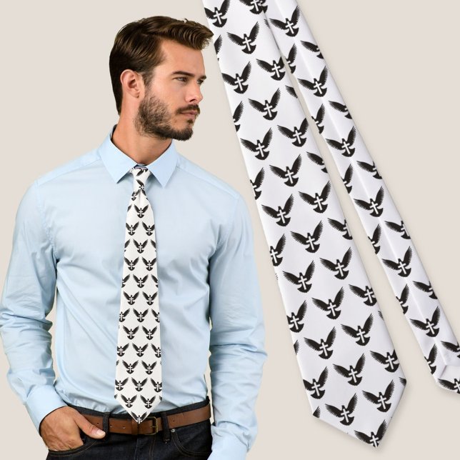 Dove mit Cross Neck Tie Krawatte (Von Creator hochgeladen)