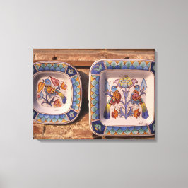 Dove Muster auf der traditionellen Posterplakette Leinwanddruck