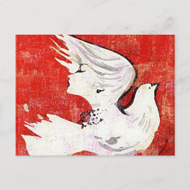 Dove of a Women ~ Postkarte / Einladung (Vorderseite)