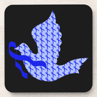 Dove of Hope Blue Ribbon - Colon Cancer Untersetzer