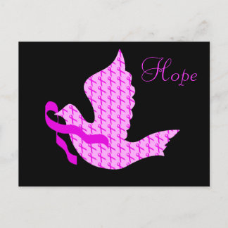 Dove of Hope Pink Ribbon - Brustkrebs Postkarte
