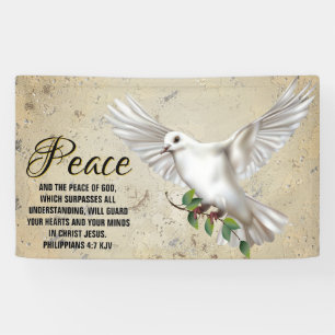 Dove of Peace Personalisiert Scripture Verse Churc Banner