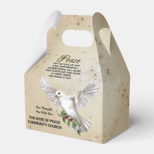 Dove of Peace Personalisiert Scripture Verse Geschenkschachtel