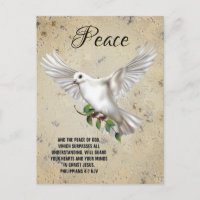 Dove of Peace Personalisiert Scripture Verse