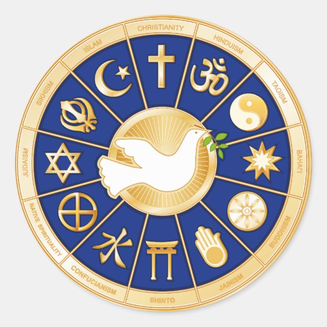 Dove of Peace Sticker (Vorderseite)