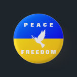 Dove of Peace Support Ukraine Buttons - Freiheit<br><div class="desc">Unterstützung Ukraine Buttons - Dove of Peace - Freedom - Solidarity - Ukrainische Flagge - Strong Together - Peace - Freedom Victory ! Machen wir die Welt zu einem besseren Ort - alle zusammen! Eine bessere Welt beginnt - hängt ab - braucht Ihr auch! Sie können auf mehr als 1000...</div>