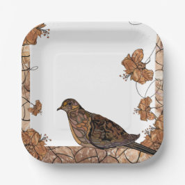 Dove Party Plate Pappteller
