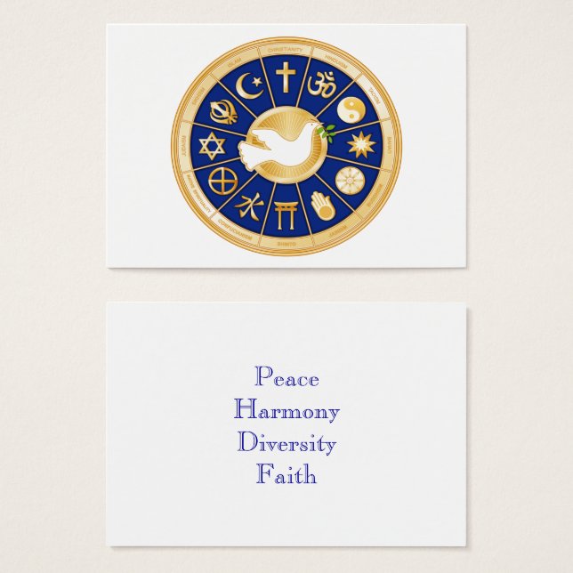 Dove Peacard Display Card anpassen (Vorne & Hinten)