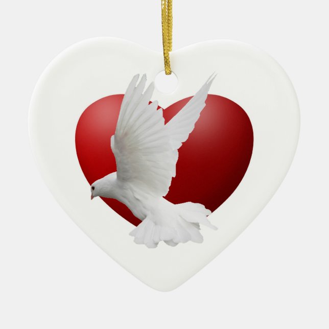 Dove Peace Ornament (Vorne)