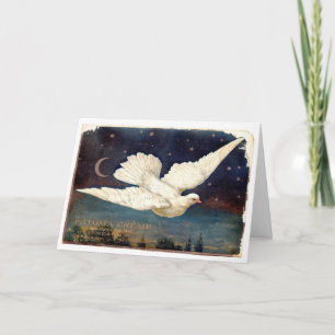 Dove Peace To You Vintage-Weihnachtskarte Feiertagskarte