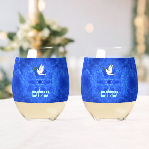 Dove - Shalom Fractal Weinglas Ohne Stiel