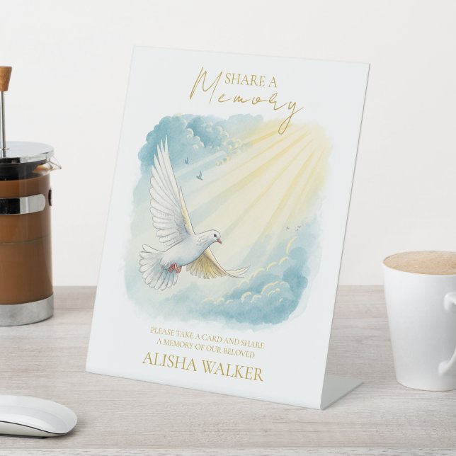 Dove Sunlight teilt ein Gedächtnisbeerungszeichen Sockelschild (In SItu)