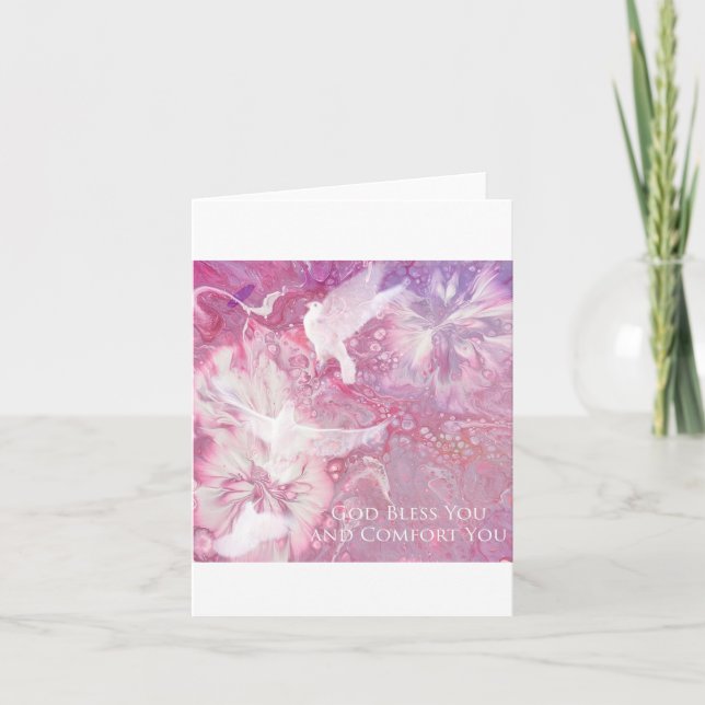 Dove Sympathy Card Blank Dankeskarte (Vorderseite)