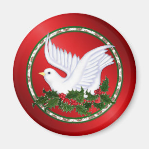 Dove und Holly Magnet