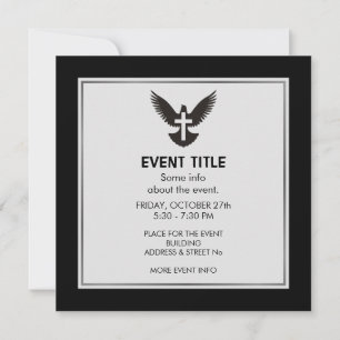 Dove with Cross Einladung