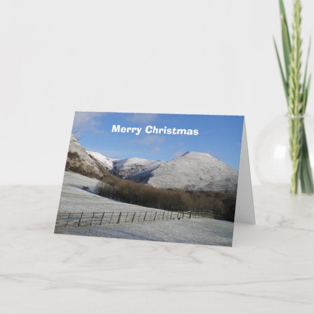 Dovedale in snow card feiertagskarte (Vorderseite)