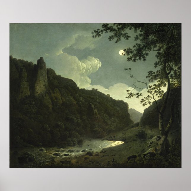 Dovedale von Mondlicht [ca. 1785] Poster (Vorne)