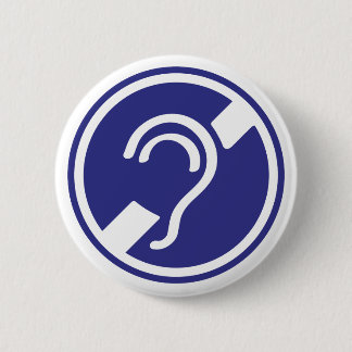 Doven, Dornhai, Doofheide, Gehoorverlies geteken Button
