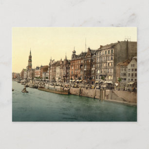 Dovenfleeth, Hamburg, Deutschland Postkarte