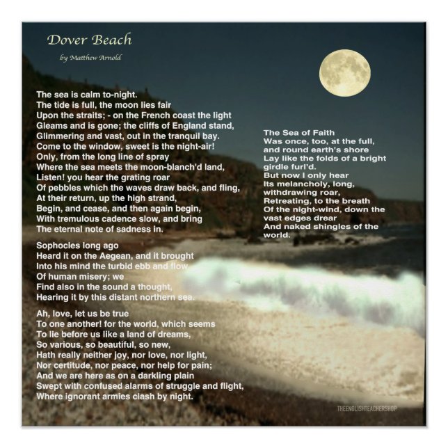 Dover Beach Poster (Vorderseite)