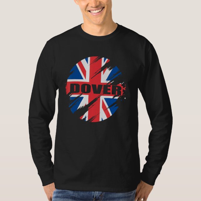 Dover British Flag England Großbritannien Union Ja T-Shirt (Vorderseite)