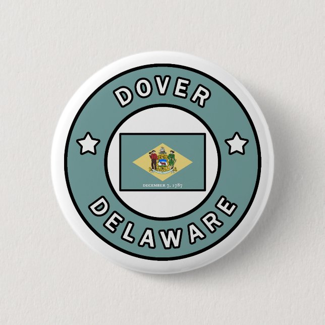 Dover Delaware Button (Vorderseite)