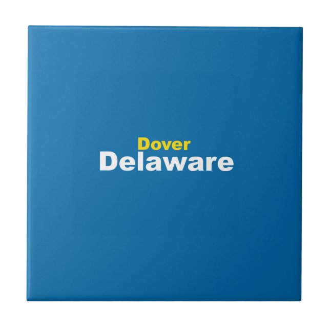 Dover, Delaware, Keramik Tile Fliese (Vorderseite)