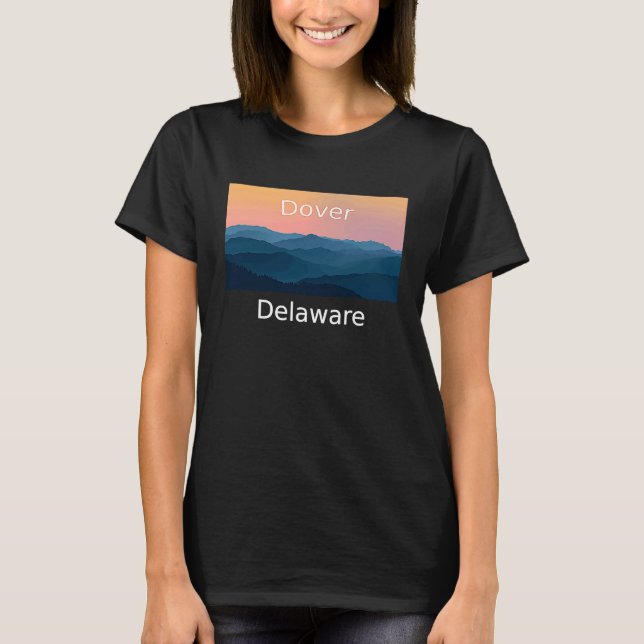 Dover Delaware Mountain sunset hometown T-Shirt (Vorderseite)