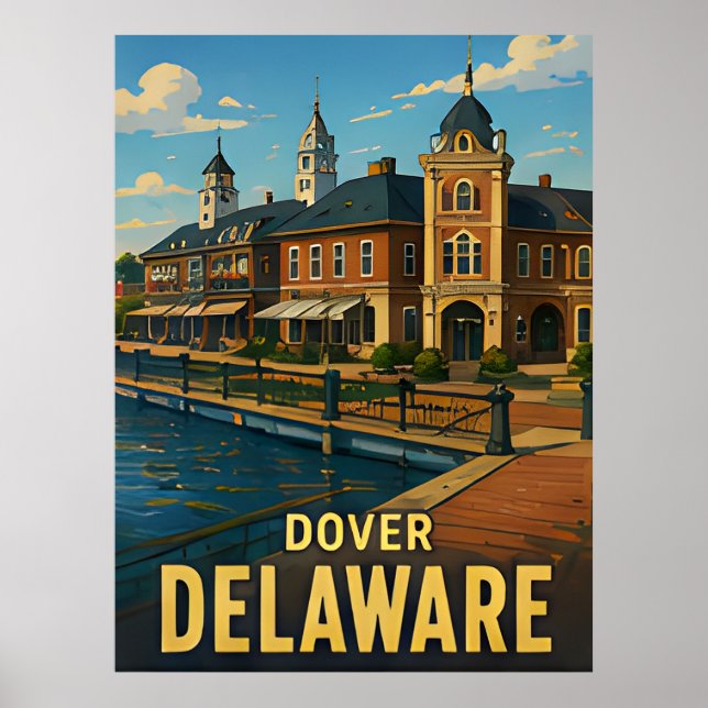 Dover Delaware Reise-Geschenk Poster (Vorne)