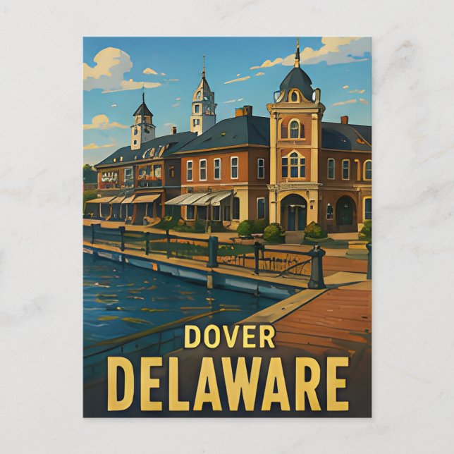 Dover Delaware Reise-Geschenk Postkarte (Vorderseite)