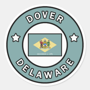 Dover Delaware Runder Aufkleber
