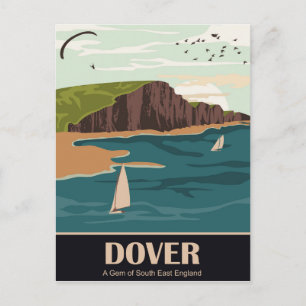 Dover, ein Gedicht von Südostengland Postkarte