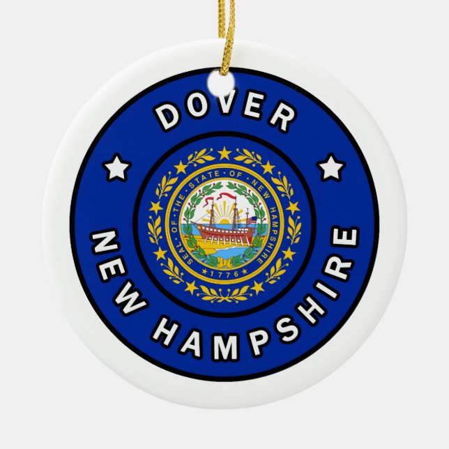 Dover New Hampshire Keramik Ornament (Vorne)