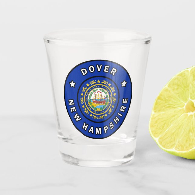 Dover New Hampshire Schnapsglas (Vorderseite)