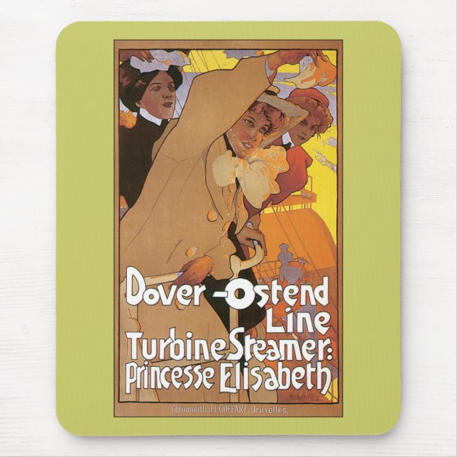 Dover-Ostend-Linie Mousepad (Vorne)