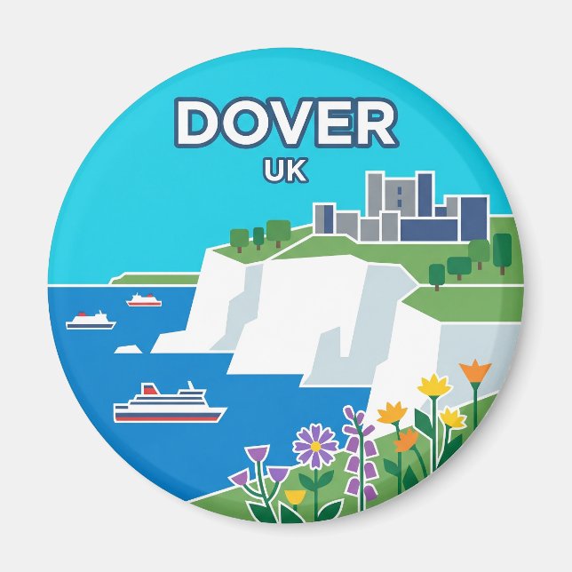 Dover UK Magnet (Vorne)