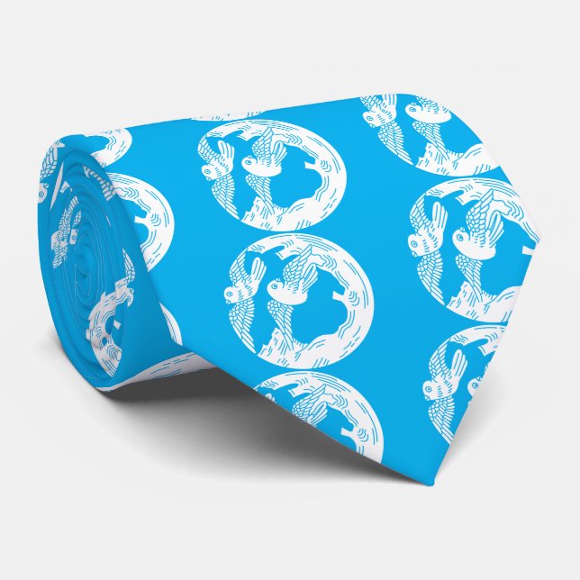 Doves and old tree krawatte (Gerollt)