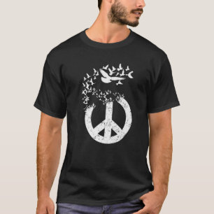 Doves Peace Sign Geschenk   Niedlicher Turtledove  T-Shirt