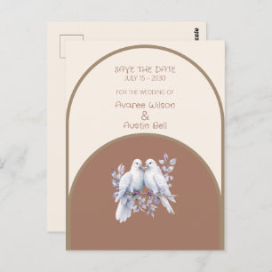 Doves Rings Mocha Mousse Light Beige Taupe Arch Postkarte