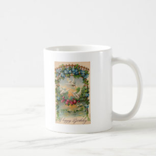 Doves Rose Geburtstag Tasse