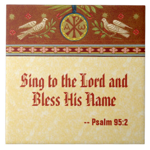 Doves und Medallion nach St. Cecilia (SNV 36) Fliese