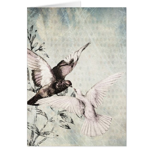 Doves Wedding Glückwunschs (Vorne)