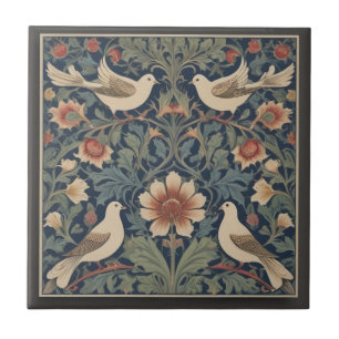 Doves William Morris Stil Vier Dove Birds Fliese