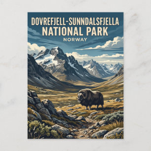 Dovrefjell-Sunndalsfjella Nationalpark Norwegen Postkarte