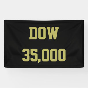Dow 35000 Stock Market Celebration Banner