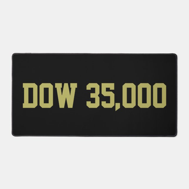Dow 35000 Stock Market Celebration Schreibtischunterlage (Vorderseite)