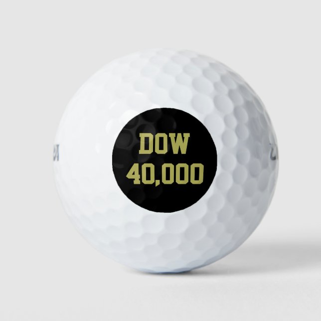 Dow 40000 Stock Market Celebration Golfball (Vorderseite)