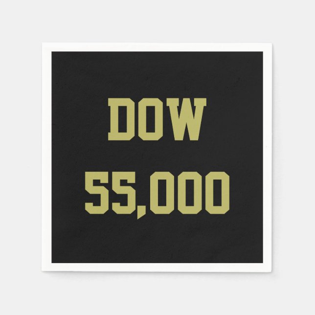 Dow 55.000 Börsenfeier Serviette (Vorderseite)